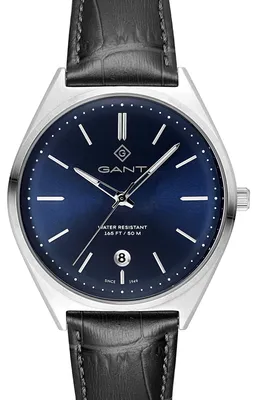 Produktbild von GANT Herrenuhr Quarzuhr schwarz / silber / blau onesize Herren 41 mm G201001, G201002, G201003