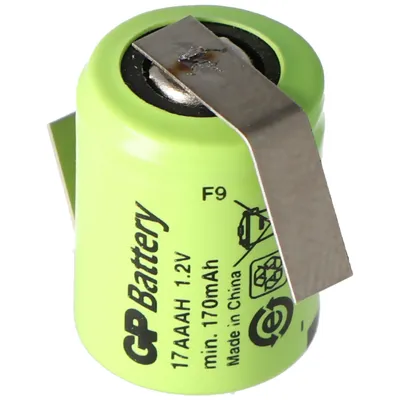 Obrázok produktu pre KAN 1/3AAA Micro 1,2 V 170 mAh NiMH s pájkovacím štítkom v tvare Z