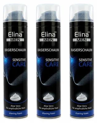 Produktbild von Elina Men Rasierschaum Sensitive Care – 300 ml (3 Pack)