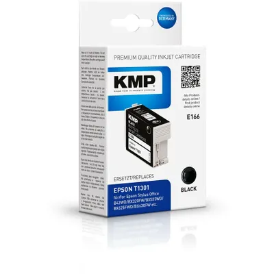 Produktbild von KMP E166 - 25 ml - Hohe Ergiebigkeit - Schwarz - kompatibel - Tintenpatrone (Alternative zu: Epson C13T13014010, Epson T1301)