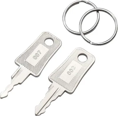 Produktbild von Famanu Set von 2 universellen Schlüsseln für TSA-Schloss – Silber