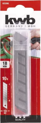 Obrázek produktu pro KWB odlamovací čepele 18 mm 023395 (10 náhradních čepelí pro řezací nože, extra ostré ostří)