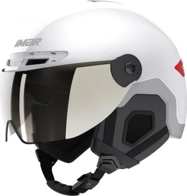 Produktbild von Limar Lumiere White M Weiß - urbaner Fahrradhelm mit MIPS & LED-Licht