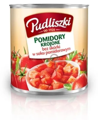 Obrázok produktu pre Pomidory krojone w soku pomidorowym 2,52 kg