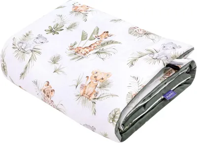 Produktbild von Savanna Fun & Olive Velvet Kinderdecke 100x140cm