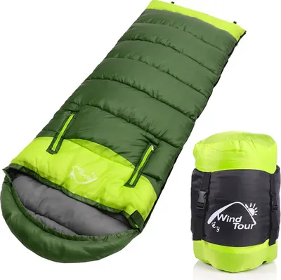 Produktbild von Pravé spací pytle - zipem k sobě vytvoříte obří dvojitý spací pytel - Kempování, turistika, outdoor Green