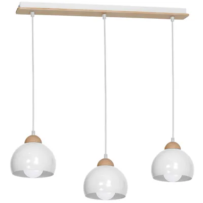 Productafbeelding van Dames hanglamp, wit, 3x E27