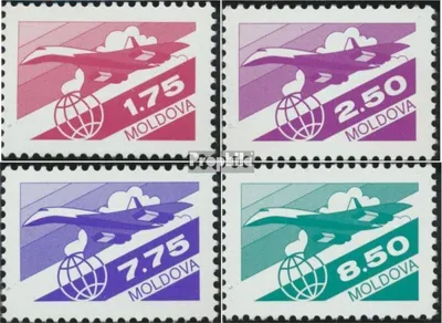 Produktbild von Briefmarken Moldawien 1992 Mi 10-13 (kompl.Ausg.) postfrisch Flugpost