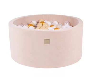 Produktbild von Ballenbak VELVET Ecru - 90x40 incl. 300 ballen - Goud, Beige, Transparant, Wit