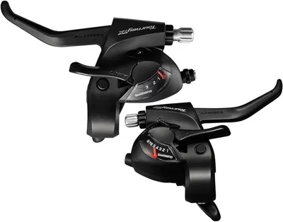 Produktbild von SHIMANO Tourney TX800 3x8-Speed Brake/Shift Lever Set Black by