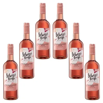 Image de Rietburg Lebenslust Spätburgunder fruité rose 750ml 6er Pack
