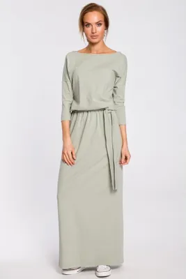 Zdjęcie produktu dla Made of Emotion Damska sukienka maxi Choenyi M435 pistacjowy L/XL