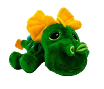 Produktbild von Suki 15987 Drache grün-gelb 17 cm Kuscheltier Peepers Li`L Suki