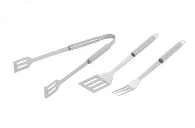 Immagine prodotto di Tepro posate da barbecue in acciaio inox 3 pezzi lunghezza circa 38 cm