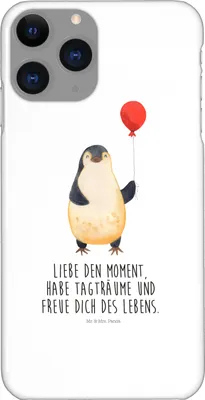 Produktbild von Mr. & Mrs. Panda Iphone 11 Pro Handyhülle Pinguin Luftballon - Weiß - Geschenk, Handy Case, Neustart, Glück, Gute Laune, Liebe, Premium Kunststoff, Motivation