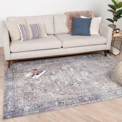 Zdjęcie produktu dla Volero - Dywan Vintage - Lugan Niebieski/Taupe - 160x230 cm