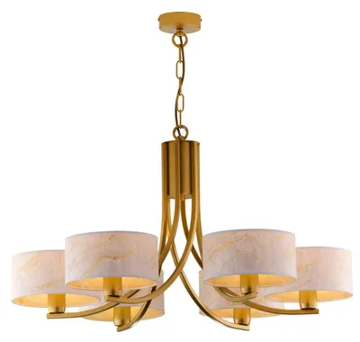 Obrázok produktu pre Luster ARTHUR, zlatý, 6xE27x20W, kov, rozmery: 71x78x78 cm, IP20, Jupiter