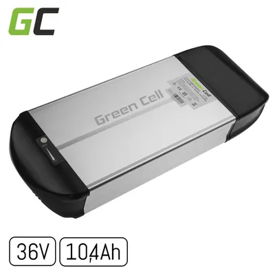 Obrázok produktu pre windmeile | GreenCell batéria pre e-bike 36V 10,4Ah pre nosič, Li-Ion články, 250W, BMS, indikátor nabíjania, bicykel, e-bike, elektrobicykel, pedelec