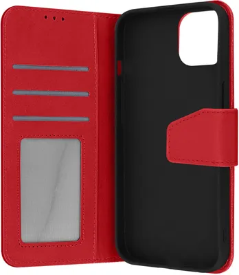 Obrázok produktu pre Avizar, kožené puzdro na Apple iPhone 13, červená farba