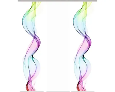 Produktbild von 80265 Schiebegardine ALBERTA, Digitaldruck Seidenoptik, 245x60 cm, Set