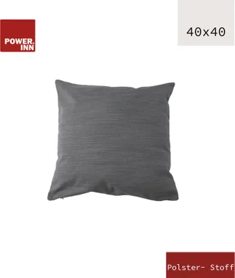 Produktbild von POWER INN Kissenbezug | 40x40cm | Hellgrau | Polsterstoff | Kissenhülle | Waschbar bei 30°C