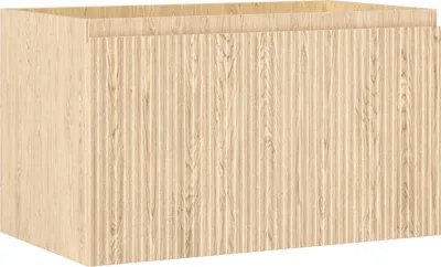 Produktbild von Mexen Rivel Badezimmerschrank 80 cm, 1 Schublade, geriffelt, Eiche - 91A20-08047-1-BF81