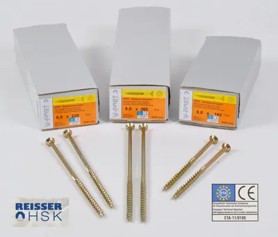 Produktbild von Reisser HSK Holzschrauben Vi-Port Q500 Torx Spanplattenschrauben TX40 Senkkopf