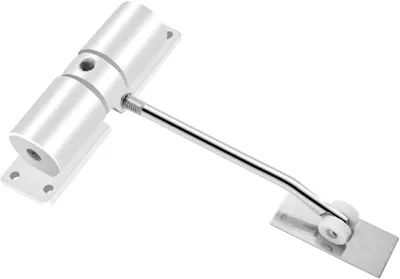 Produktbild von Automatische Türöffner, verstellbarer Türschließer, für Innentüren, Aluminium, weiß, geräuschreduzierend
