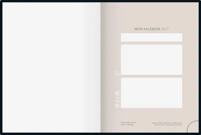 Immagine prodotto di Agenda tascabile rido Premium Young Line Mini 2027 «Feather» | A6, tessuto