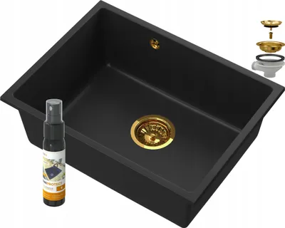 Obrázok produktu pre Manado čierny podomietkový drez Gold 60