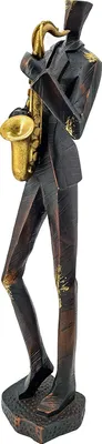 Produktbild von abc HOME | Dekofigur Musiker mit Saxophon | 47 cm H
