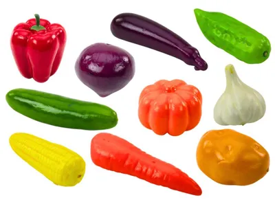 Image de Leantoys - Set de légumes souples, 24 pièces