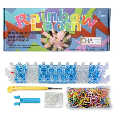 Immagine prodotto di Telaio Rainbow originale Starter Set Box Telaio tedesco con 600 bande 24 clip