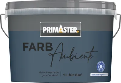 Produktbild von Primaster Farbambiente Wandfarbe matt pazifik 1 L