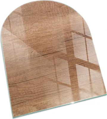 Produktbild von Natürliches Holzmuster – Glasbodenplatte für – Kaminofen – Kaminplatte Glas – Schutzglas – Funkenschutzplatte –Glasbodenplatte Feuerfeste – Hitzeschutzplatte – Bodenschutz aus Glas – 80x70 cm
