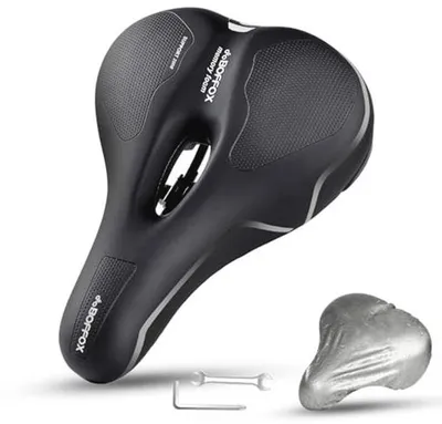 Productafbeelding van Comfortabel Fietszadel voor Mannen en Vrouwen - Ergonomisch Gel en Memory Foam