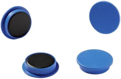 Produktbild von Magnet 32 mm Durchmesser - Blaues Metallkernmagnet