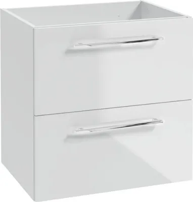 Zdjęcie produktu dla Szafka pod Umywalkę do Łazienki 59 x 50x45cm Biała Połysk Wisząca SoftClose