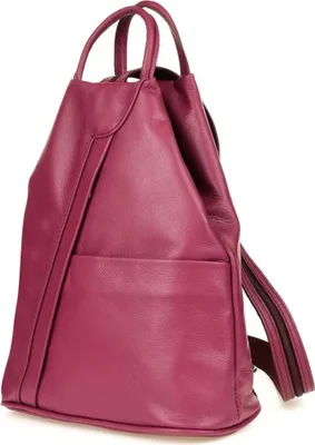 Produktbild von Damen Handtasche T52 aus echtem Leder (Vera Pelle) – Umhängetasche in Rosa