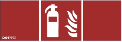 Produktbild von DOTLUX Piktogramm Feuerlöscher (1Stück) für LED-Notleuchte EXITflat (Artikel 5406)