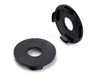 Obrázek produktu pro Středová krytka alu kola Ø 49,5/54,5 mm, (UR/S), plast černá bez loga