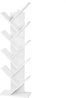 Produktbild von EUGAD Bücherregal Standregal Mit 9 Ebenen, Weiß, 40x127x20 cm