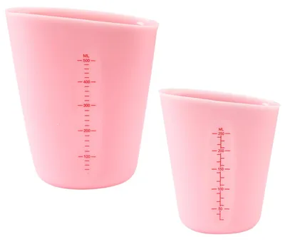 Produktbild von Silikon Messbecher Set - 2-teilig für Epoxidharz Gießformen - DIY Handwerk
