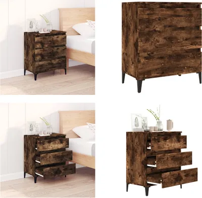 Obrázok produktu pre vidaXL Príborník údený dub 60x35x70 cm materiál na báze dreva - Príborník - Príborníky - Skriňa - Úložná skriňa