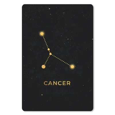 Produktbild von MuchoWow® Mauspad Mousepad Sternzeichen - Krebs - Gold 18x27 cm - Mousepads - Maus Mat - Pad - Mausunterlage