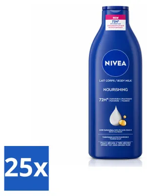 Imagen del producto de 25 unidades de crema corporal NIVEA, para piel seca a muy seca, 400 ml. Paquete económico