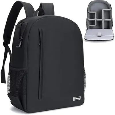 Produktbild von Kamerarucksack Professionell Wasserdicht für DSLR/SLR Kameras Schwarz L