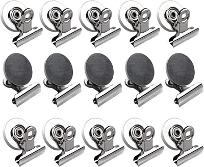 Produktbild von Magnetische Metallclips, 31 mm, 15 Stück, für Küche und Büro