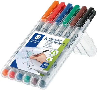 Image de 1 stylo à film Lumocolor 311 WP6, Lumocolor non-permanent S, 6 pièces
