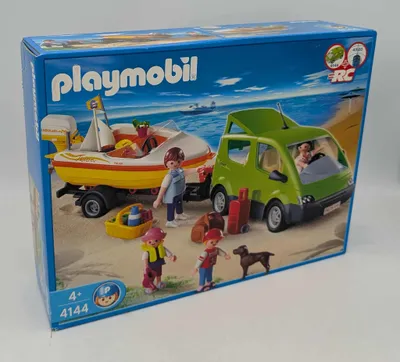 Produktbild von PLAYMOBIL Coche Familiar con Lancha, Kunststoff, Multi